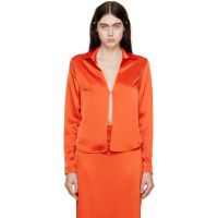 Paris Georgia SSENSE Exclusive Orange Hook-Eye Shirt 222438F109010