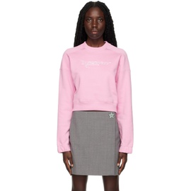 MSGM Pink Graphic Sweatshirt 222443F098005