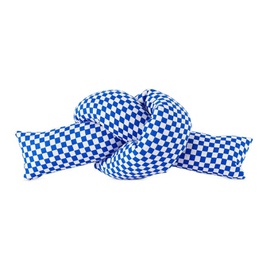 JIU JIE SSENSE Exclusive Blue & White Baby Knot Cushion 222446M625005