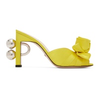 구찌 Gucci Yellow Shawana Heeled Sandals 222451F125007