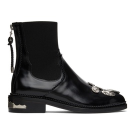 토가 풀라 토가 Toga Pulla Black Embellished Chelsea Boots 222492F113001