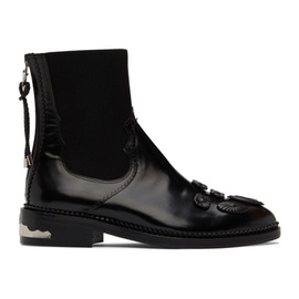 토가 풀라 토가 Toga Pulla SSENSE Exclusive Black Embellished Chelsea Boots 222492F113012