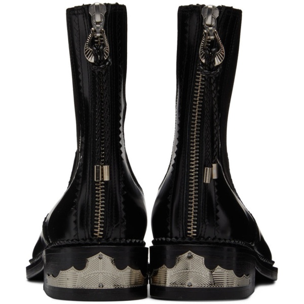  토가 풀라 토가 Toga Pulla SSENSE Exclusive Black Embellished Chelsea Boots 222492F113012