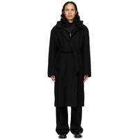르셉템버 LE17SEPTEMBRE Black Hooded Coat 222495M176001