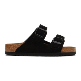 버켄스탁 Birkenstock Black Soft Footbed Arizona Sandals 222513F124014
