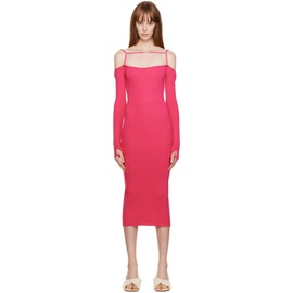 자크뮈스 JACQUEMUS Pink Le Papier La Robe Sierra Midi Dress 222553F055023