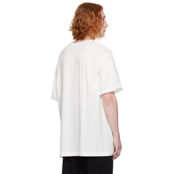  요지 야마모토 YOHJI YAMAMOTO 오프화이트 Off-White Crewneck T-Shirt 222573M213004