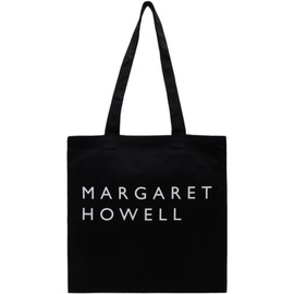 마가렛호웰 Margaret Howell Black Printed Tote 222601F049000