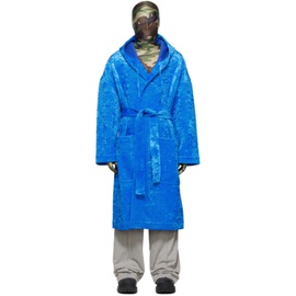 베트멍 VETEMENTS Blue Bathrobe Coat 222669M176001
