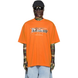 베트멍 VETEMENTS Orange Hi-Speed T-Shirt 222669M213024