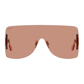 로에베 Loewe Orange Anagram Mask Sunglasses 222677F005044