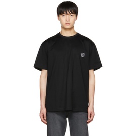 우영미 Wooyoungmi Black Embroidered T-Shirt 222704M213012