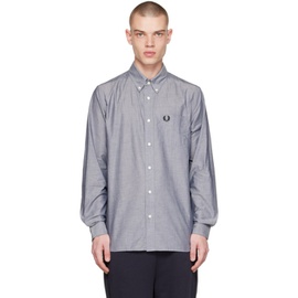 Fred Perry Black Button-Down Collar Shirt 222719M192001