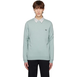 Fred Perry Blue Classic Crewneck Sweater 222719M204005