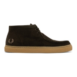 Fred Perry Brown Dawson Mid Sneakers 222719M237004