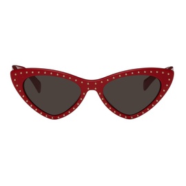 모스키노 Moschino Red Cat-Eye Sunglasses 222720F005014