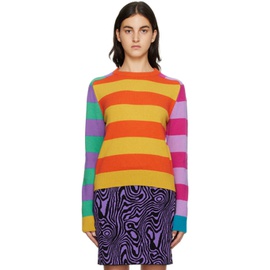 모스키노 Moschino Multicolor Colorblocked Sweater 222720F096001