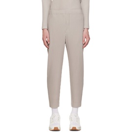 Homme Plisse 이세이 미야케 Issey Miyake Beige Monthly Color September Trousers 222729M191062