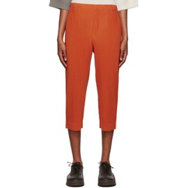Homme Plisse 이세이 미야케 Issey Miyake Orange Monthly Color August Trousers 222729M191083