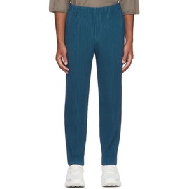 Homme Plisse 이세이 미야케 Issey Miyake Blue Tailored Pleats 1 Trousers 222729M191103