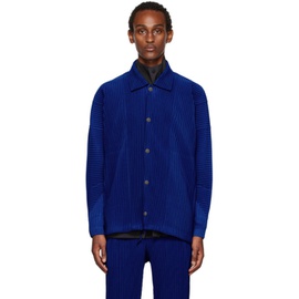 Homme Plisse 이세이 미야케 Issey Miyake Blue Monthly Color August Jacket 222729M192019