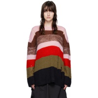 더 오픈 프로덕트 TheOpen Product Pink Multi Stripe Sweater 222731F096009