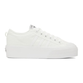 아디다스 오리지널 Adidas Originals White Nizza Platform Sneakers 222751F128002