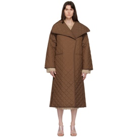 Toteme Brown Quilted Coat 222771F059011