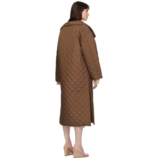  TOTEME Brown Quilted Coat 222771F059011