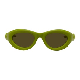 보테가 베네타 Bottega Veneta Green Rubber Sunglasses 222798F005026