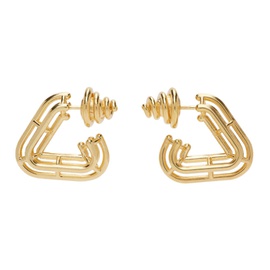 보테가 베네타 Bottega Veneta Gold Outline Earrings 222798F022012