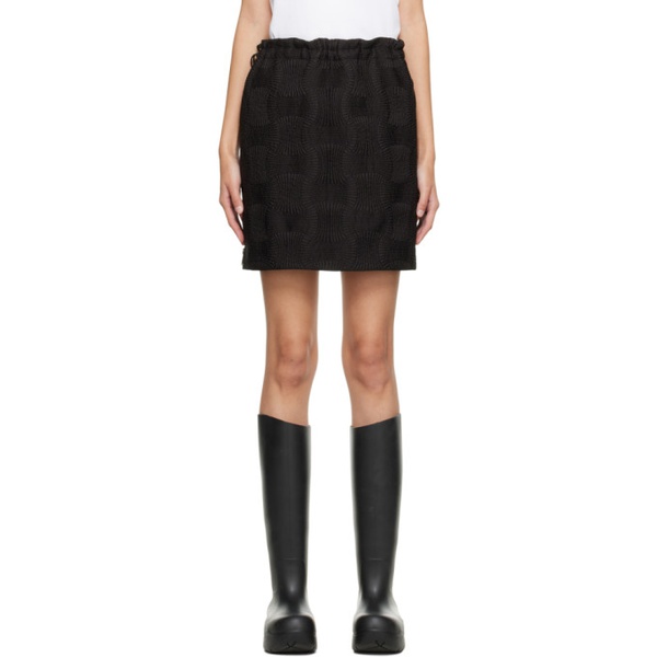 보테가베네타 보테가 베네타 Bottega Veneta Black Quilted Miniskirt 222798F090000