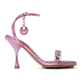 보테가 베네타 Bottega Veneta Pink Dot Heeled Sandals 222798F125023