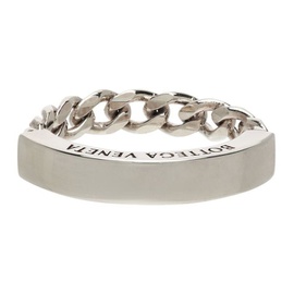 보테가 베네타 Bottega Veneta Silver Curb Chain Ring 222798M147001