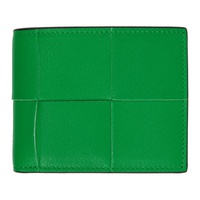 보테가 베네타 Bottega Veneta Green Bifold Wallet 222798M164008