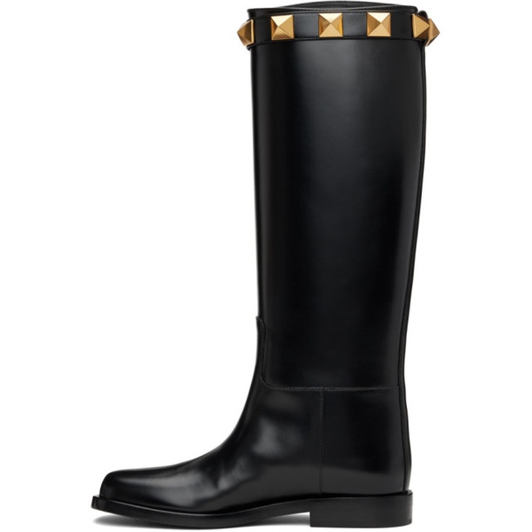  발렌티노 Valentino Garavani Black Roman Stud Boots 222807F115001