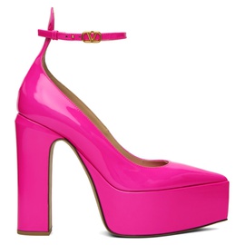 발렌티노 Valentino Garavani Pink Tan-Go Platform Heels 222807F122027