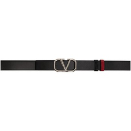 발렌티노 Valentino Garavani Reversible Black VLogo Signature Belt 222807M131034