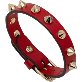크리스찬 루부탱 Christian Louboutin Red Loubilink Spike Bracelet 222813F020001