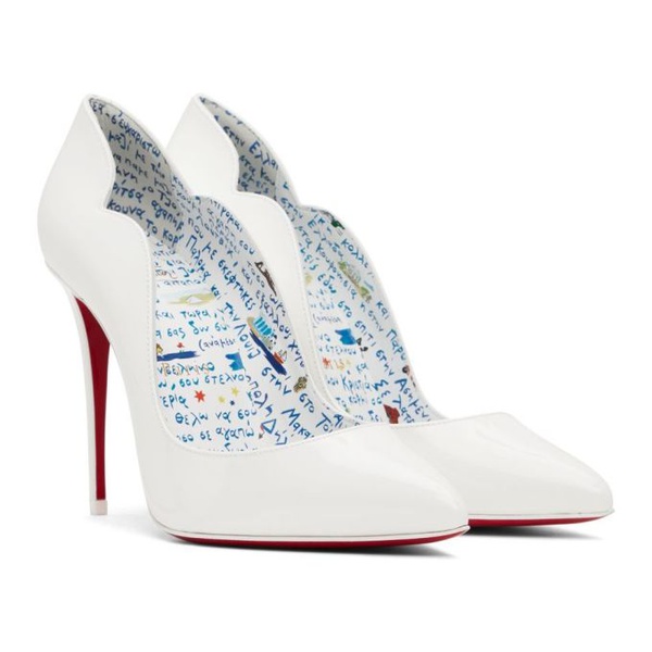 크리스찬 루부탱 크리스찬 루부탱 Christian Louboutin White Patent Hot Chick 100 Heels 222813F122013