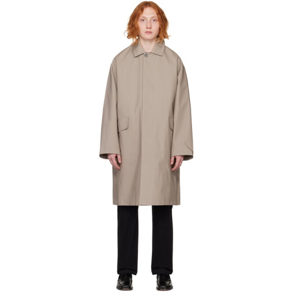 캘빈클라인 Calvin Klein Gray Mac Coat 222824M176000