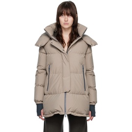 Herno 에르노 Taupe A-Line Down Jacket 222829F061034