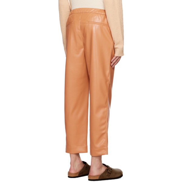  나누쉬카 Nanushka Tan Jain Faux-Leather Pants 222845M189003