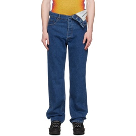 와이프로젝트 Y/Project Blue Classic Asymmetric Jeans 222893M186024