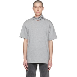 와이프로젝트 Y/Project Gray Classic Three Collar T-Shirt 222893M213008