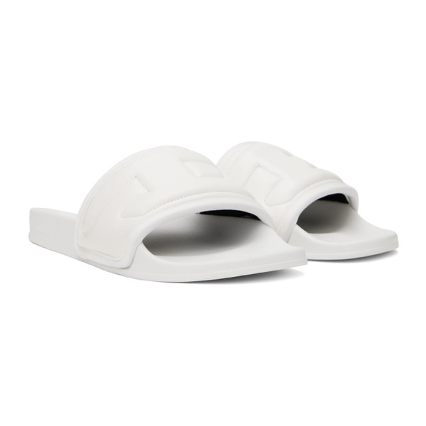 디젤 디젤 Diesel White Sa-Mayemi Puff Sandals 231001M234002