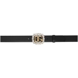 Dolce&Gabbana Black Crystal Belt 231003F001012