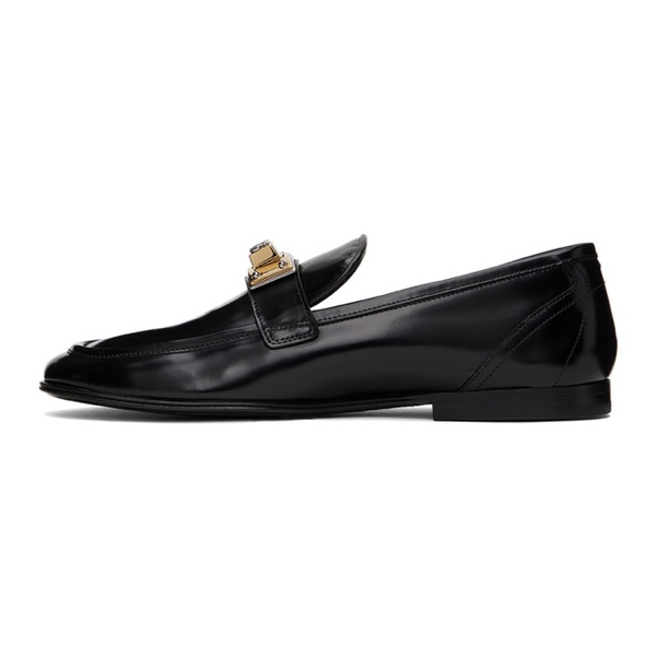 돌체앤가바나 Dolce&Gabbana Black Hardware Loafers 231003M231001