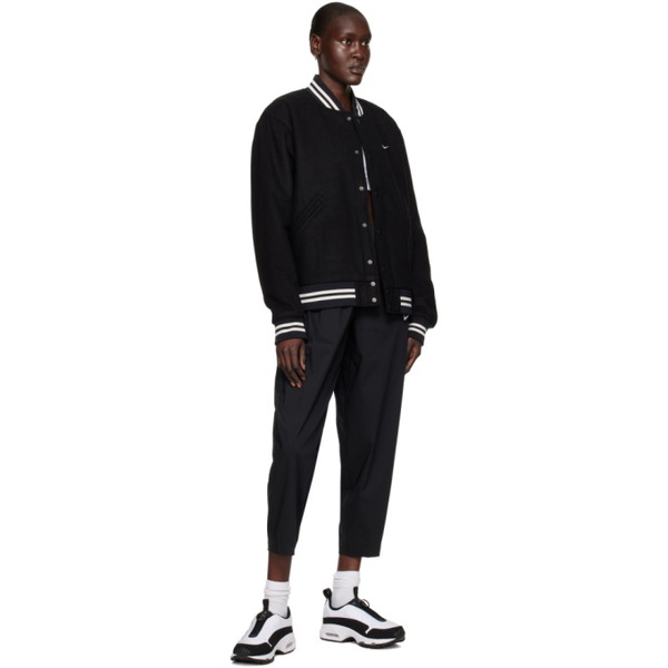 나이키 Nike Black Sportswear Authentics Varsity Jacket 231011F058000