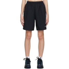 Nike Black Embroidered Shorts 231011F088015